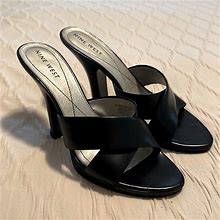 Nine West Shoes | Like New Nine West Heeled Sandals- Black 7.5m | Color: Black | Size: 7.5