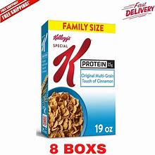 Kellogg's Special K Protein Cold Breakfast Cereal, Multi-Grain W/ Cinnamon, 19Oz