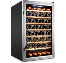 Ivation 51 Bottle Wine Cooler Fridge, Compressor Refrigerator W/Lock