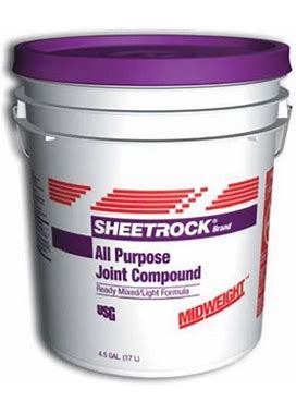 US Gypsum 380417 4.5 Gallon Pail Sheetrock All Purpose Mid Weight Joint Compound