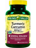 Spring Valley Standardized Extract Turmeric Curcumin Vegetarian Capsules, 500 Mg
