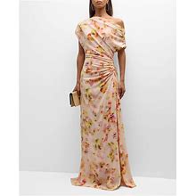 A.L.C. Poppy Floral Off-The-Shoulder Gown, Ballad Mul, Women's, 0, Evening Formal Gala Gowns Mother Of The Bride Groom Off-The-Shoulder Gowns