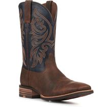 Ariat Men's Slingshot Rowdy Brown And Blue Wide Square Toe Cowboy Boots