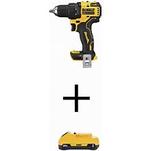 ATOMIC 20V MAX Cordless Brushless Compact 1/2 in. Drill/Driver With 20V MAX Compact 3.0Ah Battery