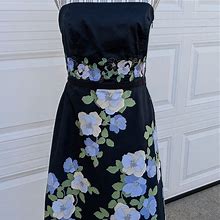 Anne Taylor Loft Dresses | Anne Taylor Loft| Strapless Dress | Color: Blue/Green | Size: 6P