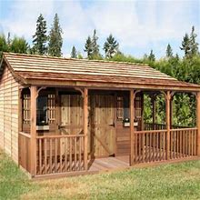 Cedarshed Farmhouse Shed Kit - Farmhouse 20X12 With OSB Roof