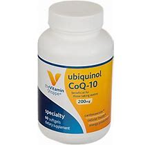 The Vitamin Shoppe - Ubiquinol Coq-10 - 200 MG (60 Softgels) - Ubiquinol