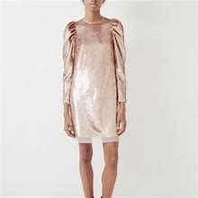 Ulla Johnson Dresses | Ulla Johnson Rose Gold Neptune Sequin Dress | Color: Gold/Pink | Size: 2