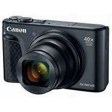 Canon Powershot Sx740 HS Wi-Fi 4K Digital Camera 40X Optical Zoom (Black) 2955C001