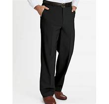 Blair Men's John Blair Signature Relaxed-Fit Plain-Front Dress Pants - Black - 38 - Medium