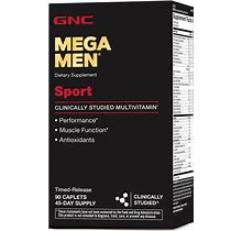 GNC Mega Men Sport Multivitamin Healthy - 90 Caplets (45 Servings)