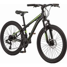 Schwinn Sidewinder Mountain Bike, 24-Inch Wheels, 21 Speeds, Black / Green(Default Title)