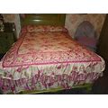 Heirloom Rose Bedspread With Valences