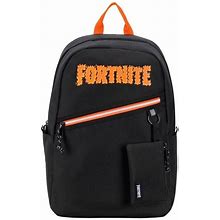 NEW Black Fortnite 18"" Kids School Backpack: Bottle Holder: Padded Laptop Pocket
