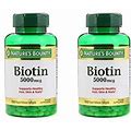 Set Of 2 Nature's Bounty Biotin 5000 Mcg, 150 Softgels