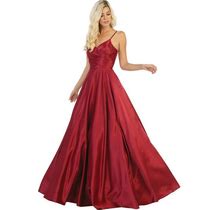 Simple Formal Prom Evening Gown Designer Red Carpet Long Dress & Plus
