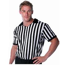 Plus Size Referee Shirt 2X | Adult | Mens | Black/White | 2X | Underwraps