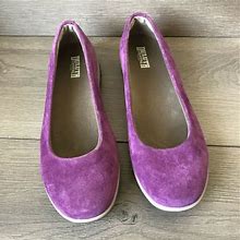 Duluth Trading Co Shoes | Nwot Duluth Trading Company Suede Flats | Color: Cream/Purple | Size: 7