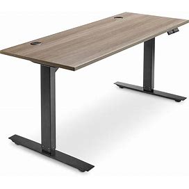 Electric Adjustable Height Desk - 60 X 24", Gray - ULINE - H-7034GR