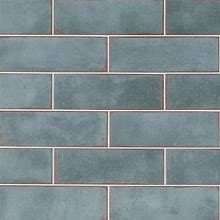 Artmore Tile Coronado Blue 4-In X 12-In Polished Ceramic Subway Wall Tile (10.76-Sq. Ft/ Carton) | EXT3RD106072