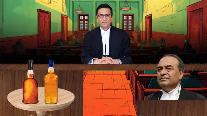 Two bottles of whisky produced before CJI Chandrachud in Supreme Court: Here's why