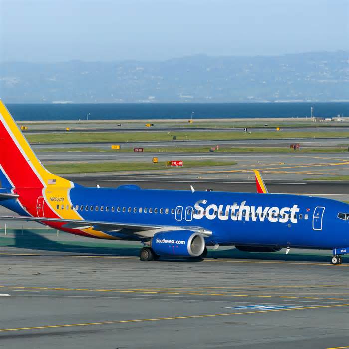SAN FRANCISCO, CA - MARCH 16: Southwest Airlines Boeing 737-8H4 prepares for takeoff at San Francisco International Airport on March 16, 2024 in San Francisco, California. (Photo by AaronP/Bauer-Griffin/GC Images)