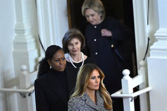 Former Presidents and First Ladies Gather for Rosalynn Carter’s Memorial Service