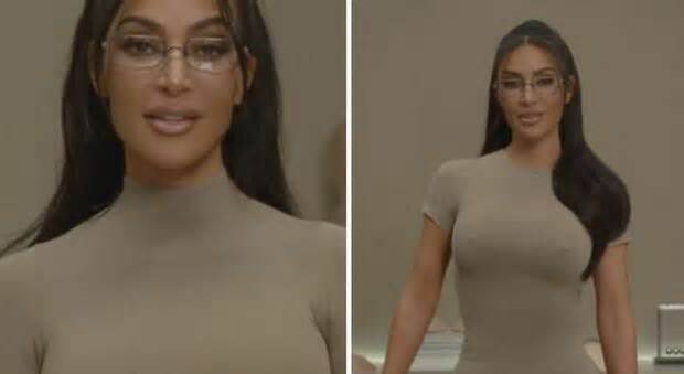 Kim Kardashian, il reggiseno con i capezzoli per salvare l'ambiente: «Non importa quanto faccia caldo, sembrerà sempre tu abbia freddo»