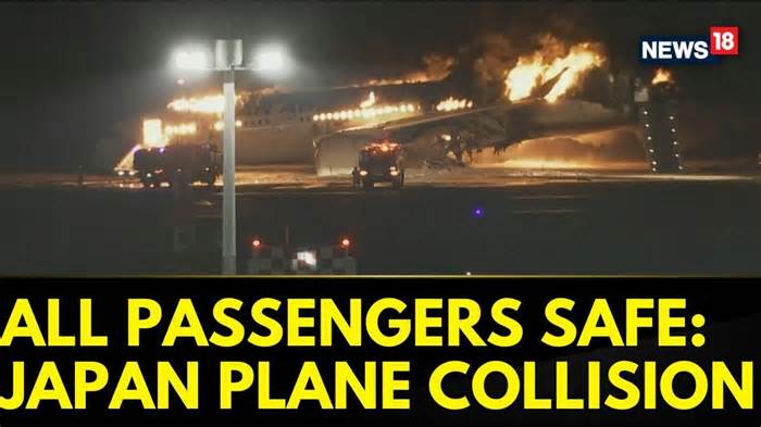 Japan News | All Passengers Have Survived Aircraft Collision That Took Place At Haneda Airport