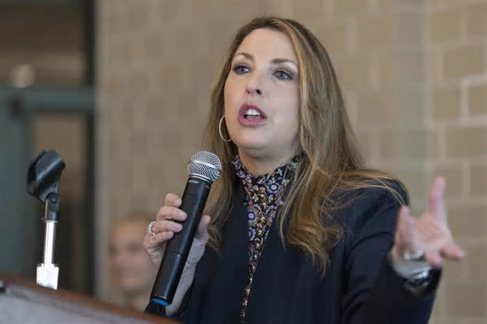 Ronna McDaniel, RNC Chairwoman, speaks at a campaign event for Mehmet Oz, Republican candidate for U.S. Senate in Pennsylvania, in Malvern, Pa., Saturday, Oct. 15, 2022. (AP Photo/Laurence Kesterson) (Photo: via Associated Press)