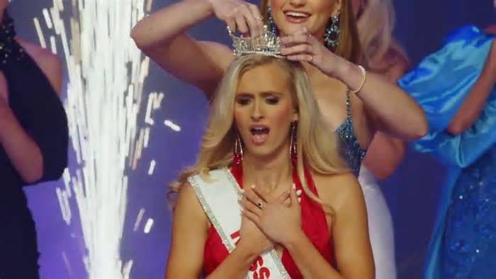 Miss Colorado, Madison Marsh, is crowned as the 2024 Miss America. - From Miss America