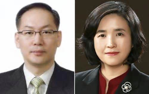 This composite file photo shows judges Eom Sang-phil (L) and Shin Sook-hee, recommended by the Supreme Court for nomination as the top court's justices on Feb. 2, 2024. (Yonhap)
