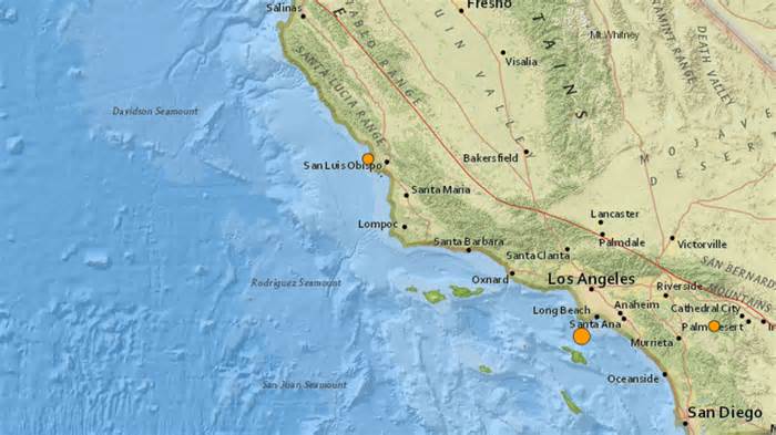 Five earthquakes within 9 hours throughout California coastline