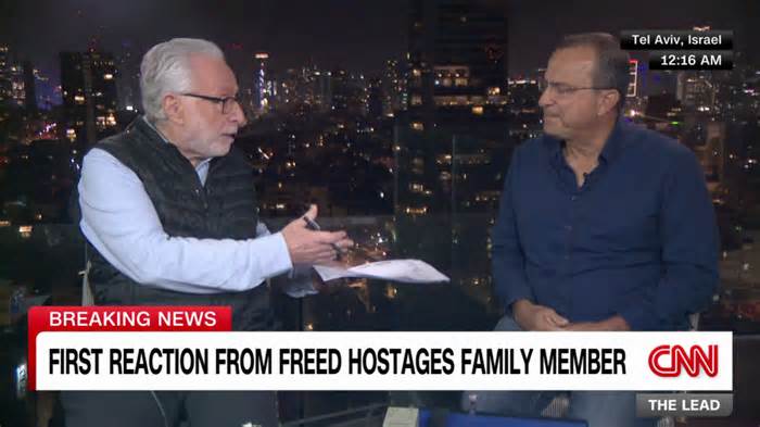 Reaction from a family member of three released hostages