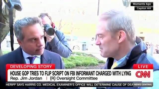 CNN’s Manu Raju Corners a Sputtering Jim Jordan Over Discredited FBI Informant