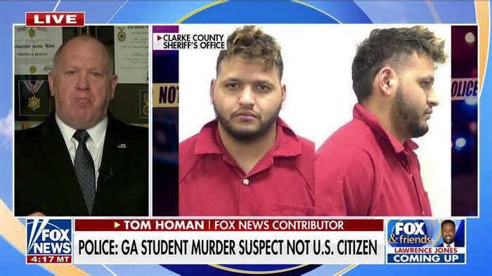 Tom Homan on suspect in Georgia student’s murder: This would not have happened under Trump