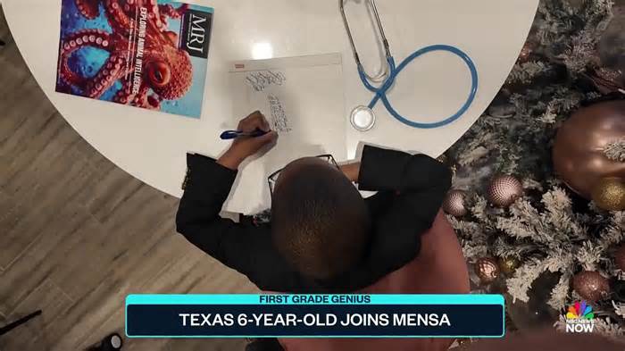 Meet the Texas six-year-old savant who joined a high-IQ society Thumbnail