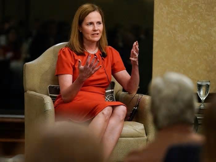 Justice Amy Coney Barrett says it would be a 'good idea' for the Supreme Court to institute an ethics code