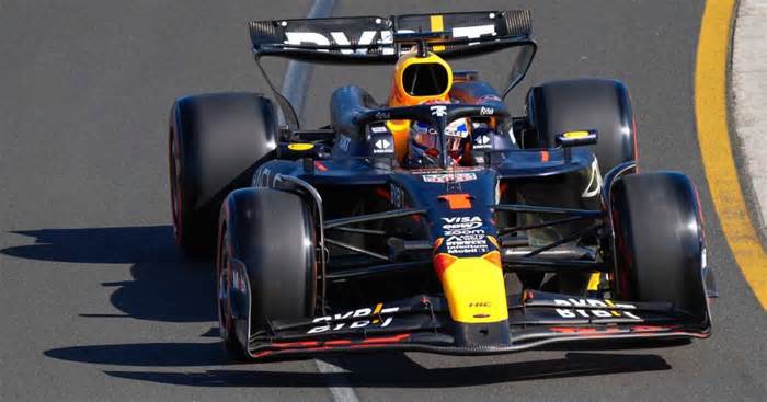 Max Verstappen in Australian Grand Prix qualifying.