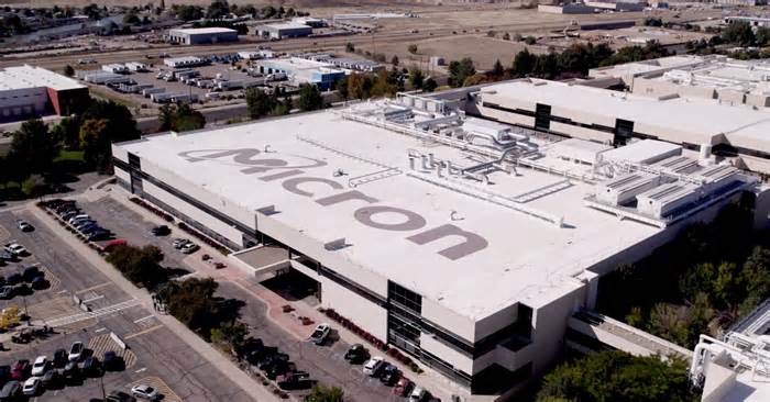 Micron's existing research and development facility in Boise, Idaho, shown here on Oct. 6, 2023.