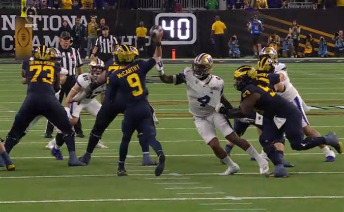 Controversy Erupts as Michigan Appears to Get Away With Blatant Penalties in CFP National Championship