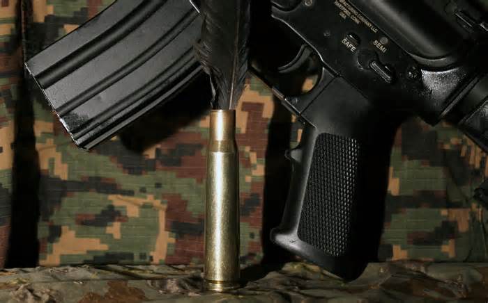 Cartridges for M16s are among the military equipment discovered in the possession of the terror group