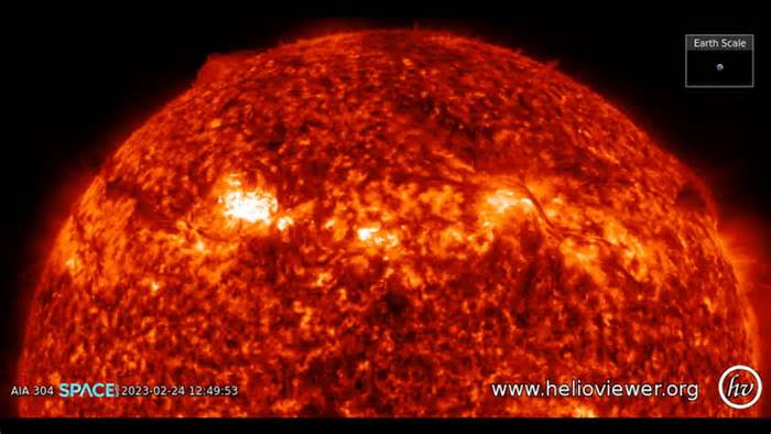 4K Big Filament Eruption On Sun Triggers Long Duration Flare