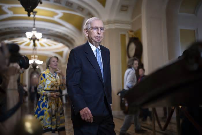 Senate Minority Leader Mitch McConnell will likely face plenty of his own internal opposition as he tries to chart a path forward. In particular, linking help for Ukraine with Israel funding is almost certain to split GOP senators.