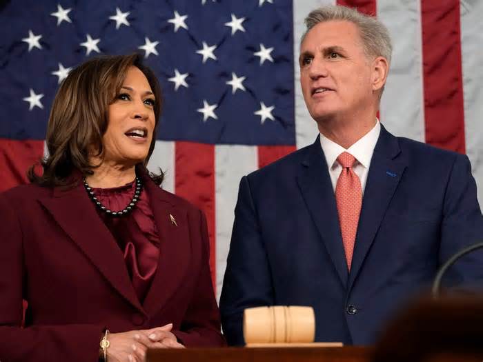 106 House Republicans voted to defund Vice President Kamala Harris's office