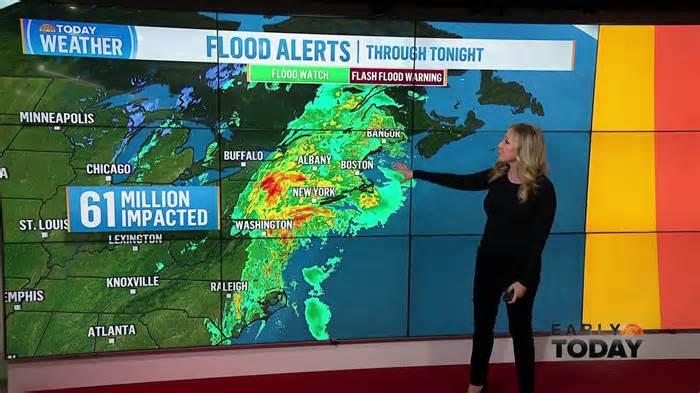 Rain, snow and high winds to impact millions in the mid-Atlantic and Northeast
