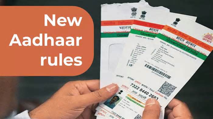 UIDAI ‘changes’ Aadhaar enrolment and update rules; check new rules and other details