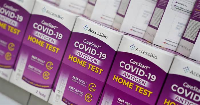 COVID-19 home test kits are pictured in a store window during the coronavirus disease (COVID-19) pandemic in the Manhattan borough of New York City, New York, U.S., January 19, 2022.