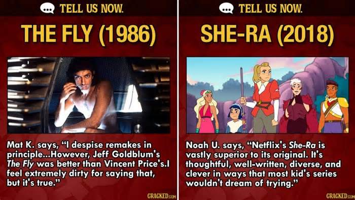 Tell Us Now: 16 Remakes Better Than The Original