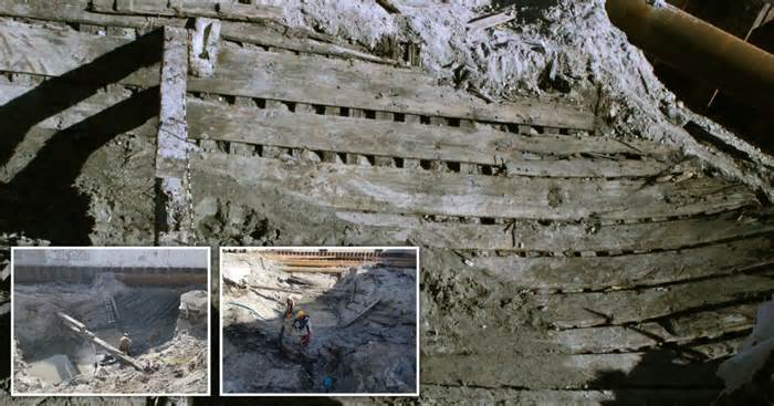 Lost 700-year-old ship found beneath street by construction workers
